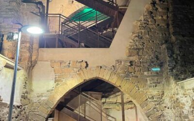 Instal·lació de la Il·luminació a la muralla del Castell de Forès